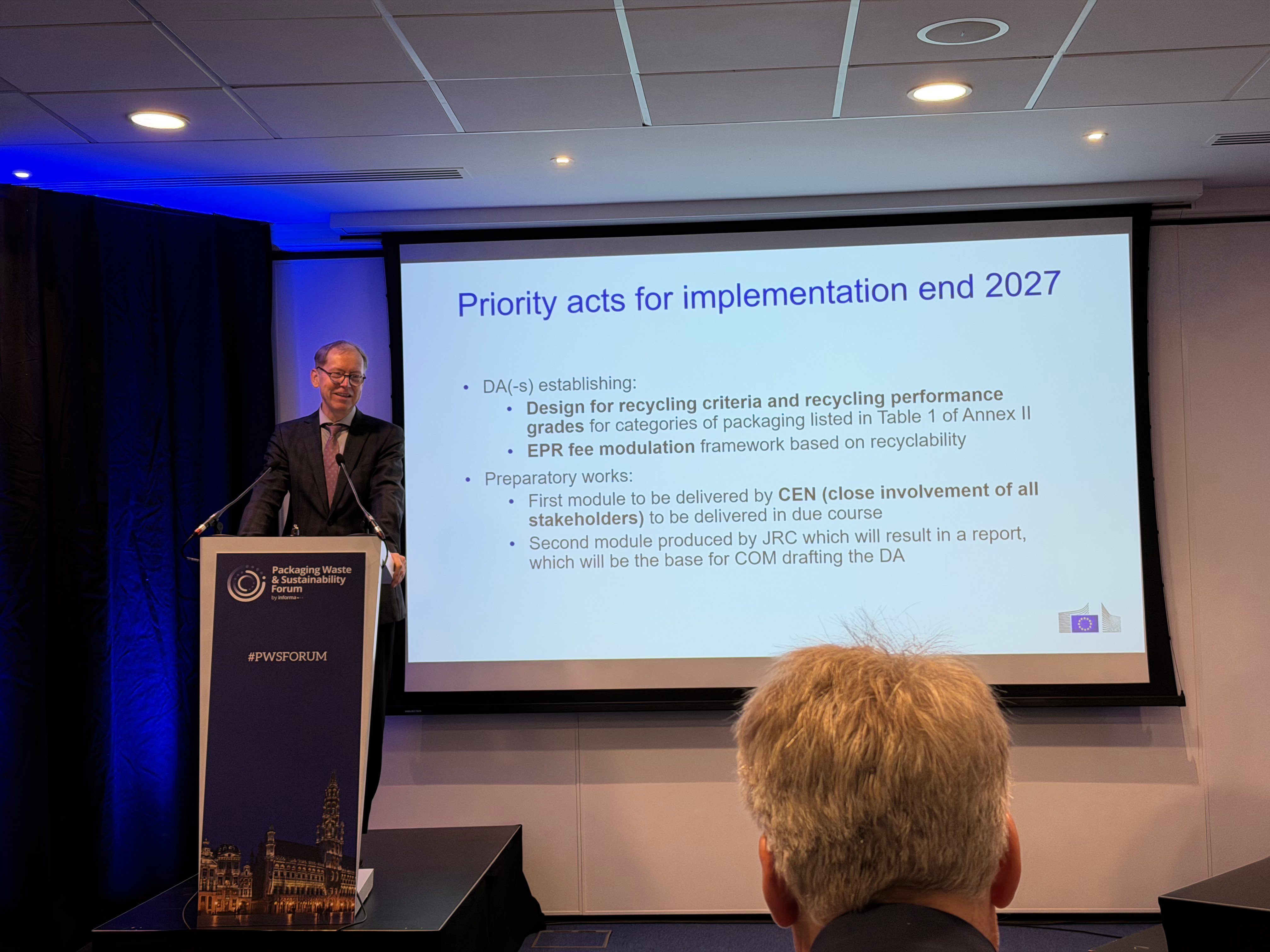 A speaker at the Packaging Waste &amp; Sustainability Forum 2026