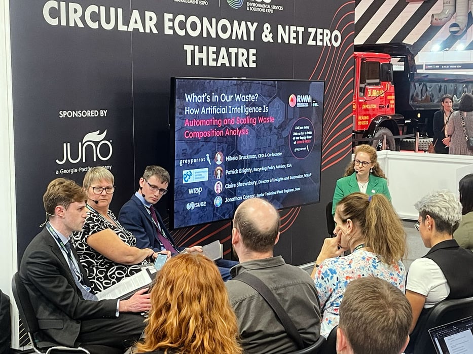 Panel of people talking at RWM 2023 