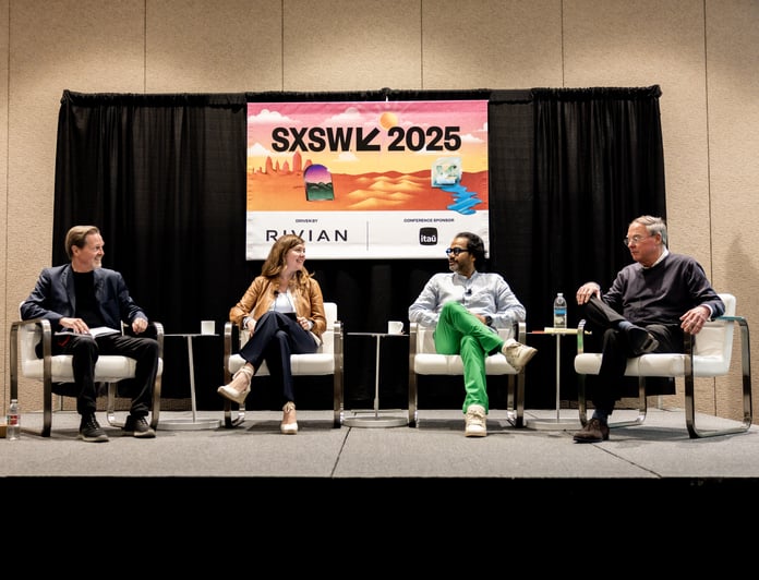 SXSW 2025 panel on AI and the circular economy featuring industry leaders in recycling, sustainability, and waste intelligence.